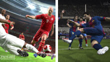 FIFA 14 vs. PES 2014 (screenshots)